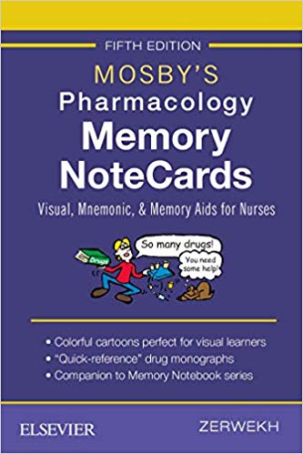 Mosbys Pharmacology Memory NoteCards 2019 - فارماکولوژی